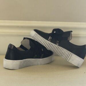 Gabor Sneakers - Black with White Soles